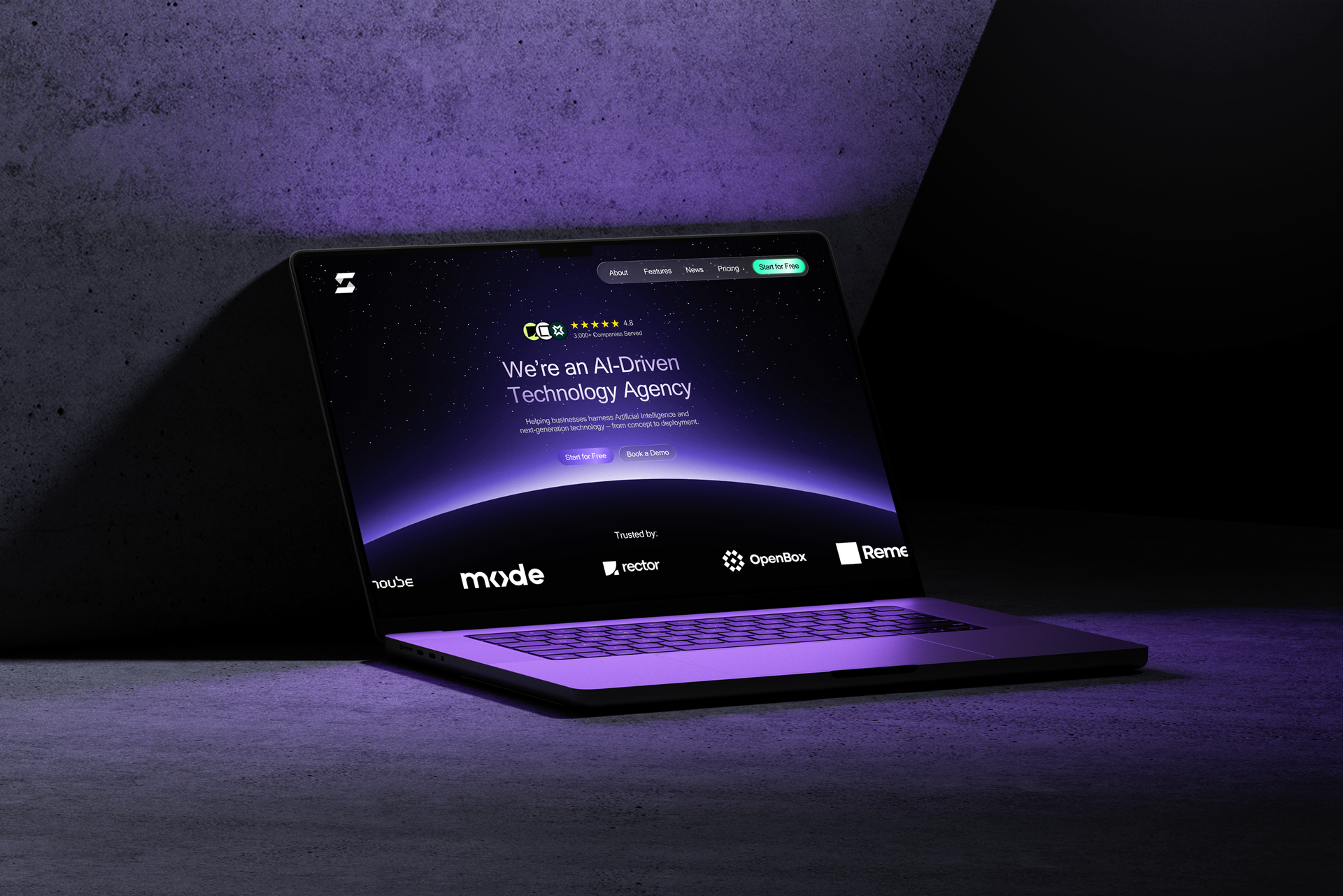 SAAS AI Landing Page